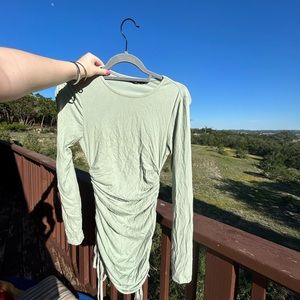 adjustable green dress